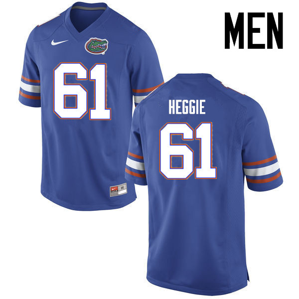 Men Florida Gators #61 Brett Heggie College Football Jerseys Sale-Blue - Click Image to Close